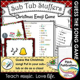Music Sub Tub Stuffers: Guess the Christmas Song Emoji Game Digital Resources